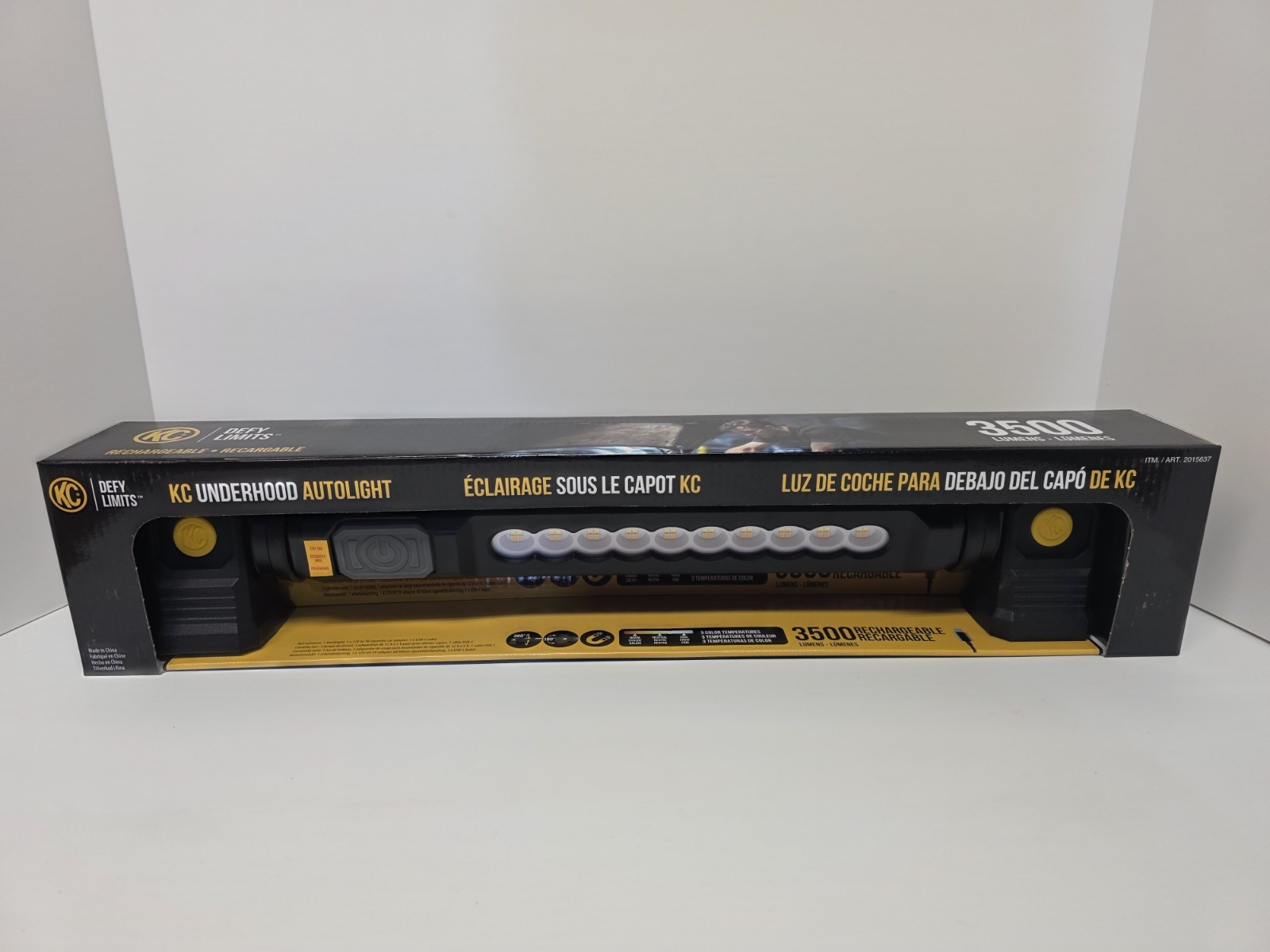 KC Underhood AutoLight 3500 Lumens Rechargeable LED Work Light Magnetic