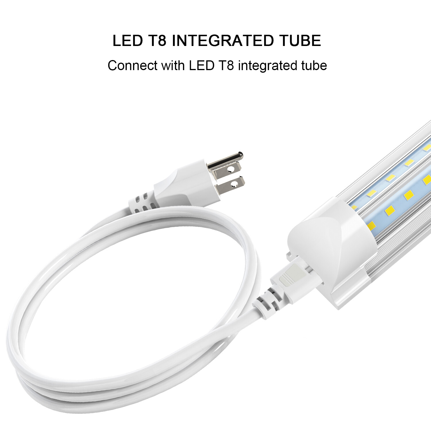 4FT 6FT Power Cord Cables US Plug for T5 T8 8FT LED Tube Light Ceiling Fixtures