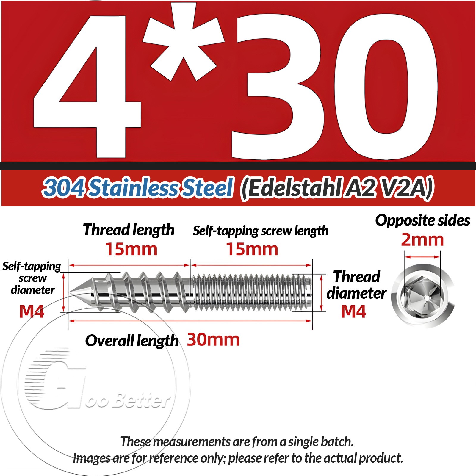 STAINLESS STEEL Wood To Metal Dowels Hanger Bolts Dual Thread Screws Furniture