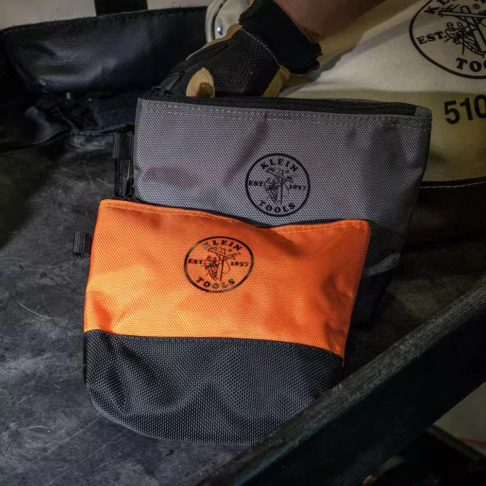 Klein Tools 9 In. Stand-Up Zipper Tool Bag (2-Pack)