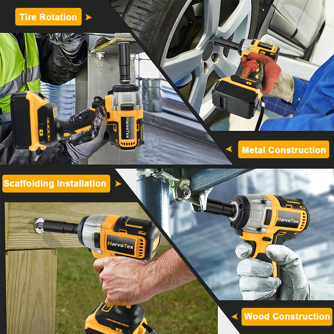 For Dewalt 20V Battery Cordless Impact Wrench 1/2″ Brushless Bare Tool Only