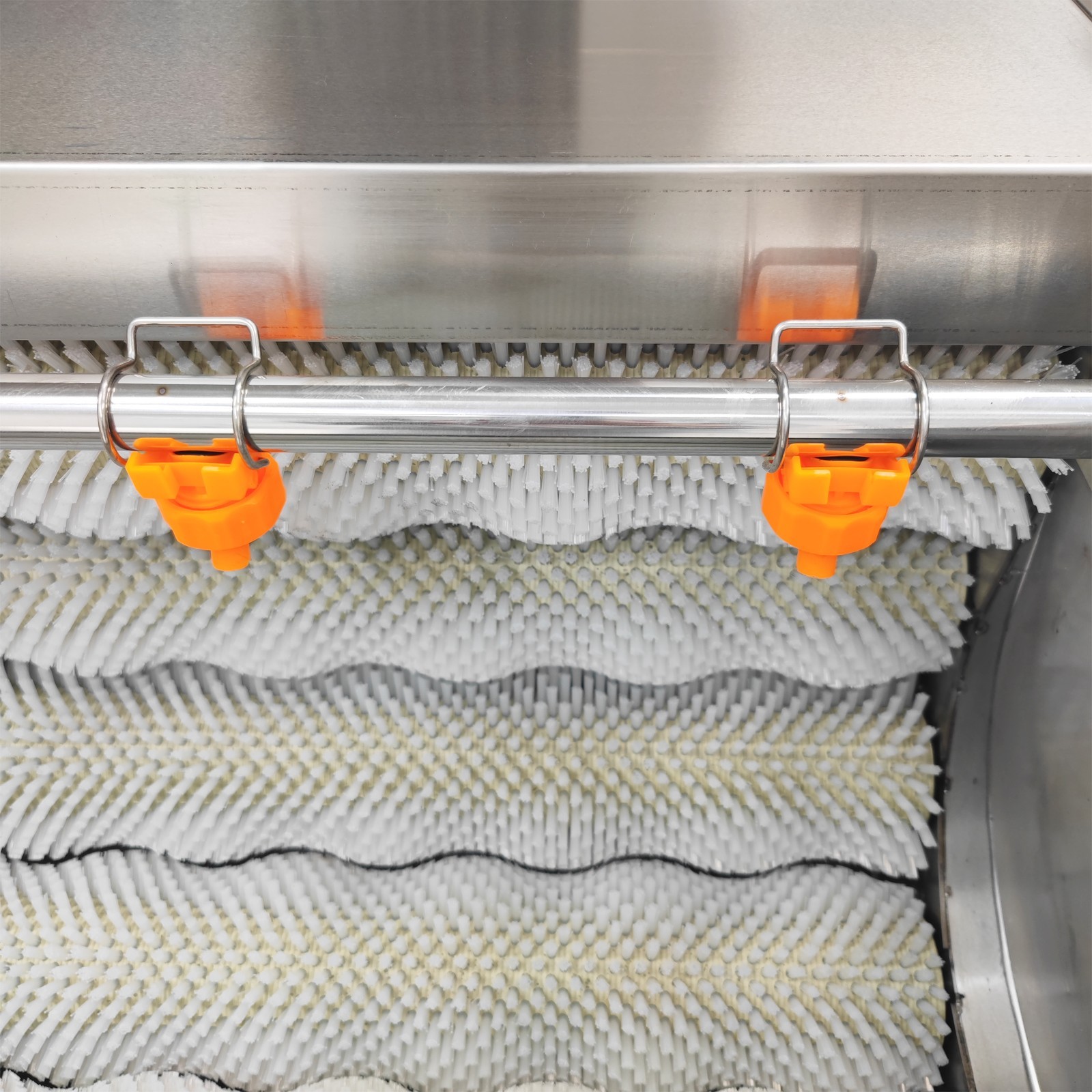 Electric Brush Roller Cleaning and Peeling Machine Carrot Potato 110V 1000kg/h