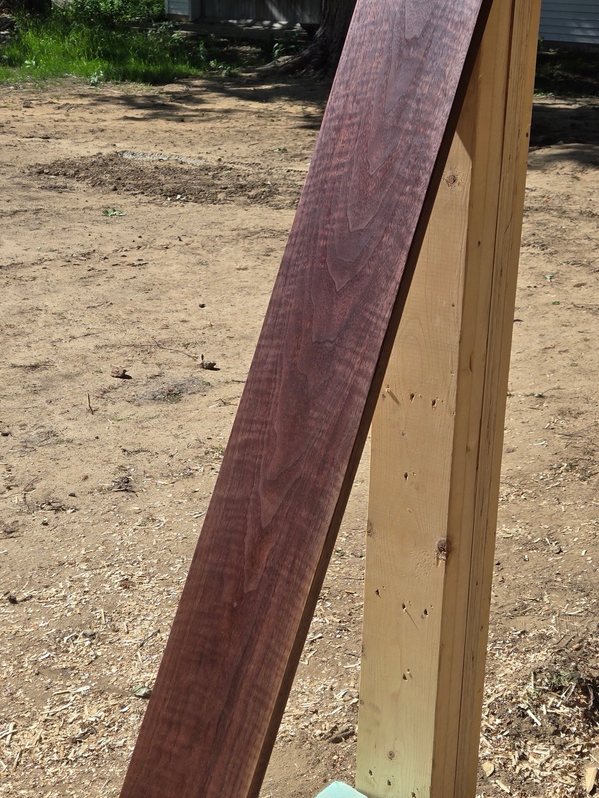 1 In. X 7In. X 42” Curly Highly Figured, Quilted Black Walnut S4S Hardwood Board