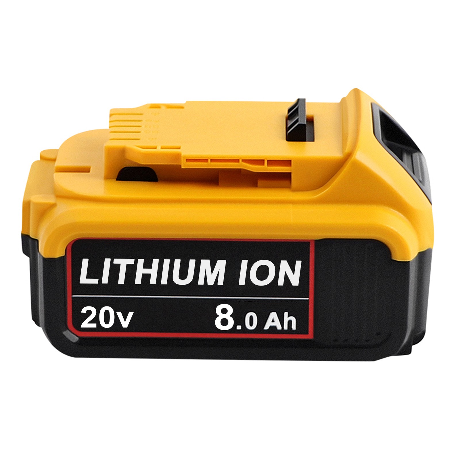 Pack For DeWalt DCB206-2 DCB205-2 20V 20 Volt Max XR 8.0AH Lithium Ion Battery