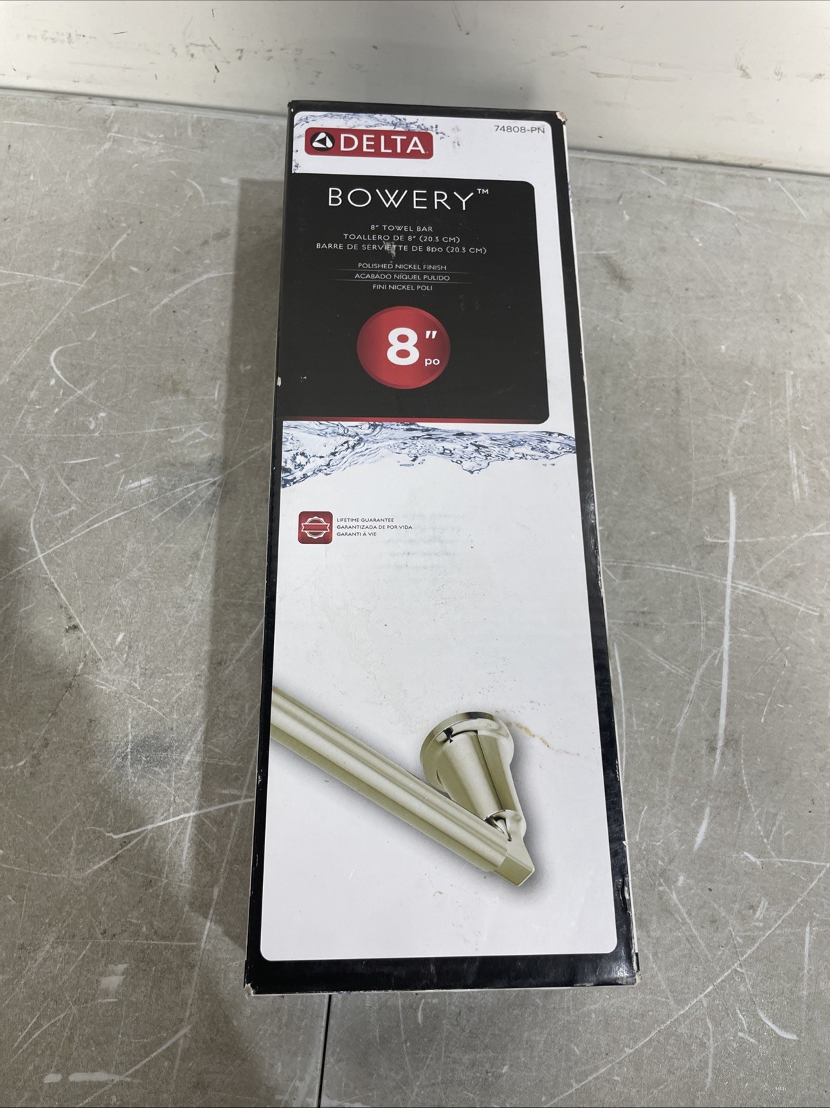 Delta 74808-PN Bowery 8″ Towel Bar – Brilliance Polished Nickel READ