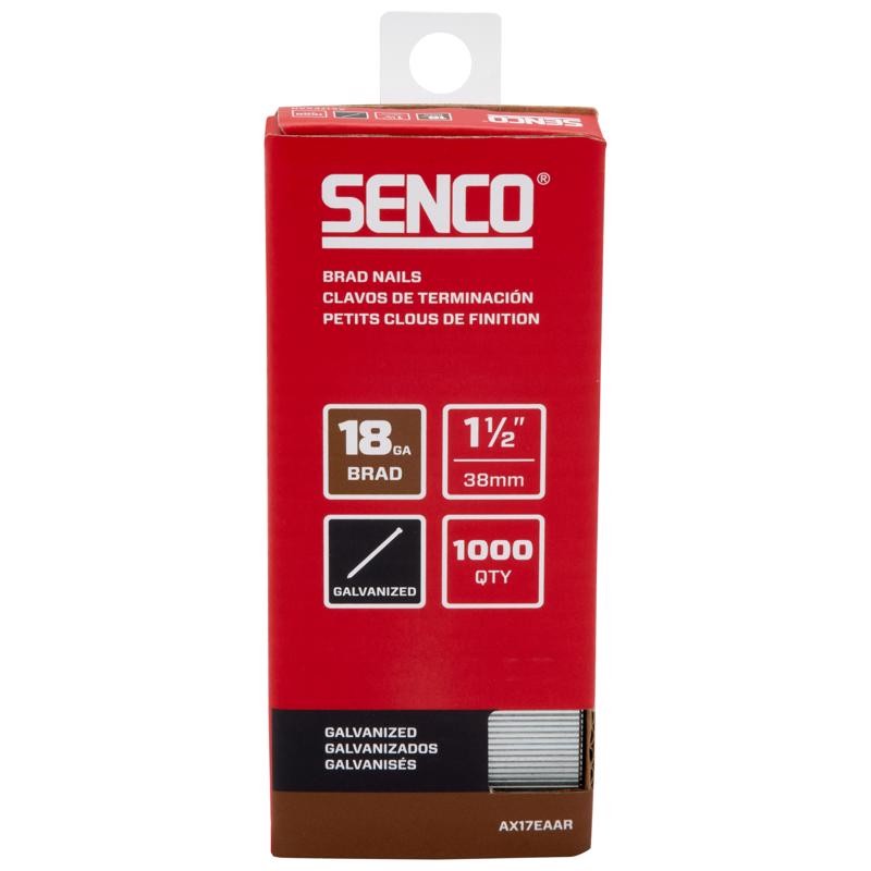Senco A201509 18 ga. Galvanized Straight Strip Chisel Point Brad Nail 1-1/2 in.
