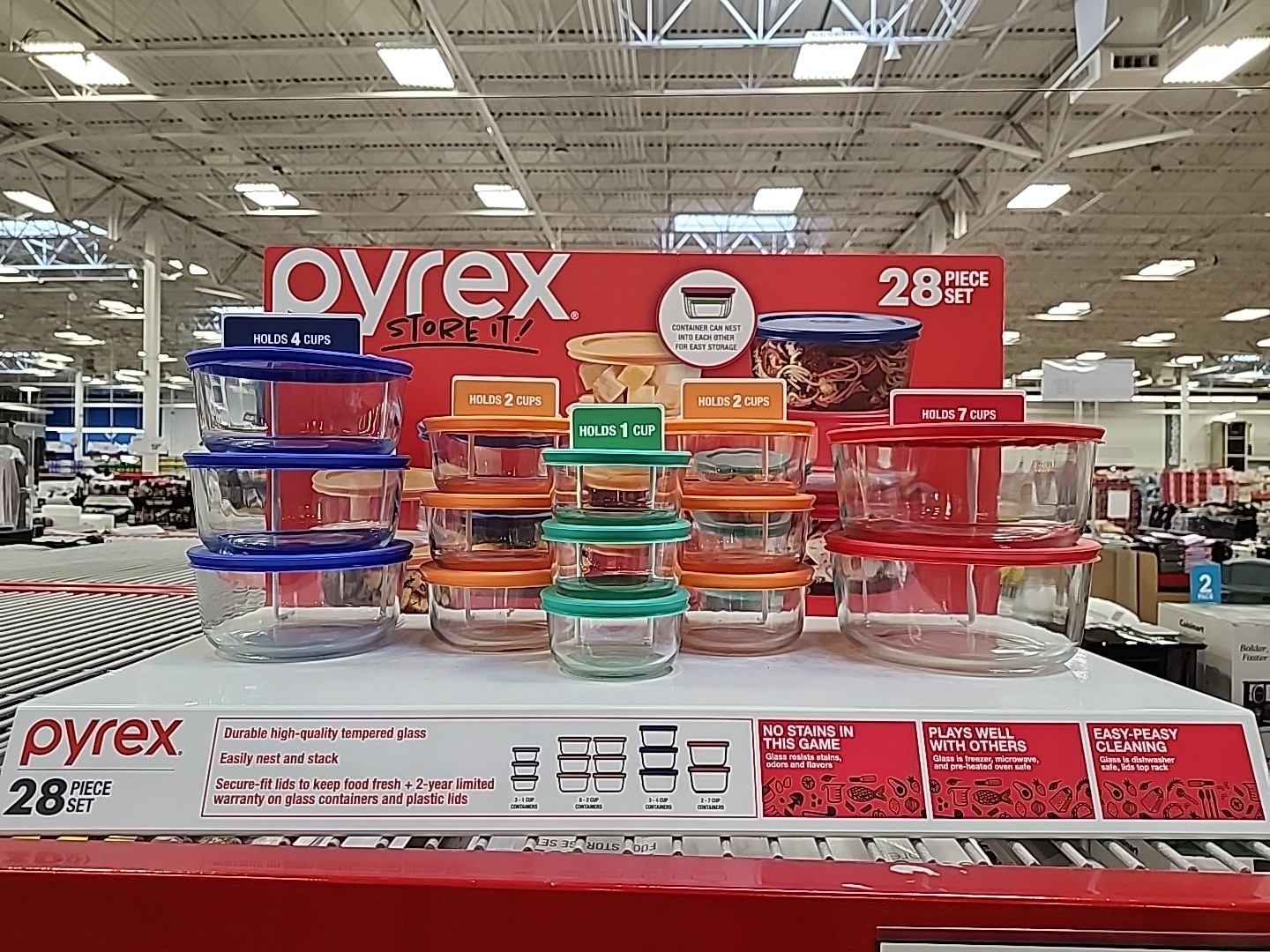 Pyrex Simply Store 28-Piece Glass Food Storage Set