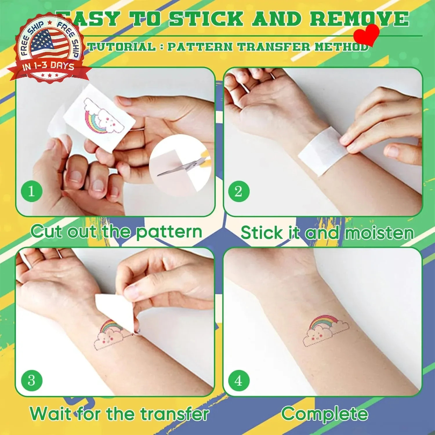 45 Pcs Soccer Tattoos for Kids, Teens, Adults – World Cup 2026 Merchandise, Worl