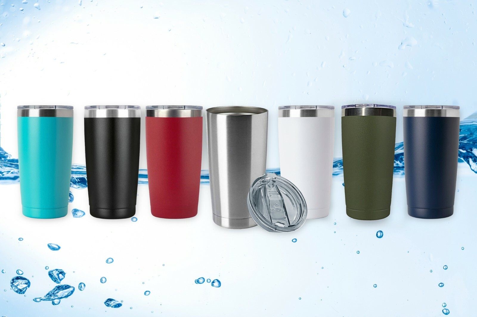 20oz Stainless Steel Tumbler Slider Lid Vacuum Insulated Travel Cup Coffee Mug
