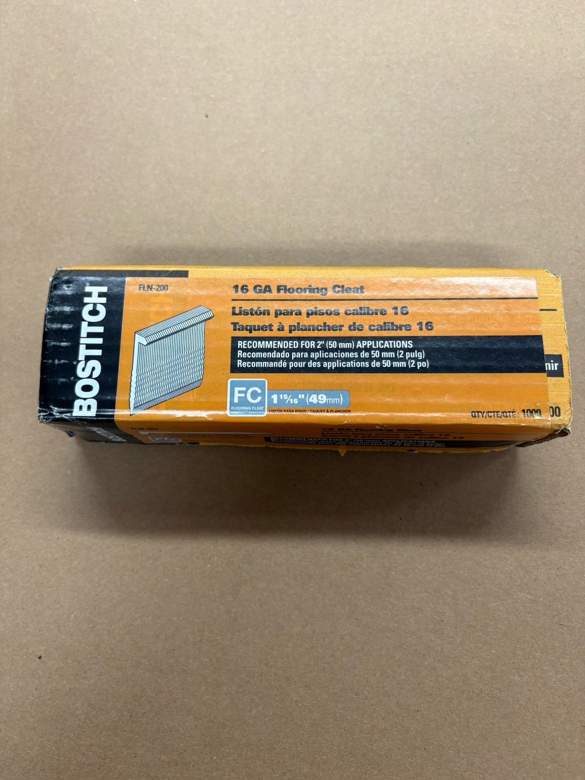 Bostich Flooring Nails-almost a Full Box- Model FLN-200-for 2 inch Applications