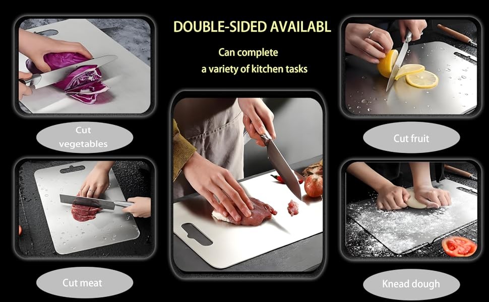 Titanium Cutting Board for Kitchen,2 Pas Titanium Cutting Board–