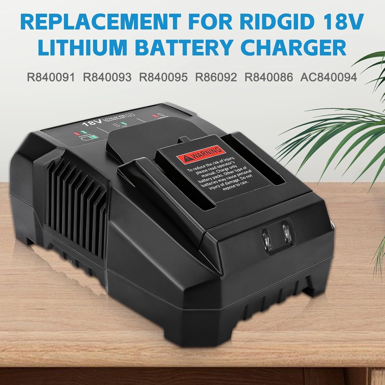 2PACK For Ridgid 18V R840085 8.0Ah Lithium-ion Battery /Charger 18Volt R840087