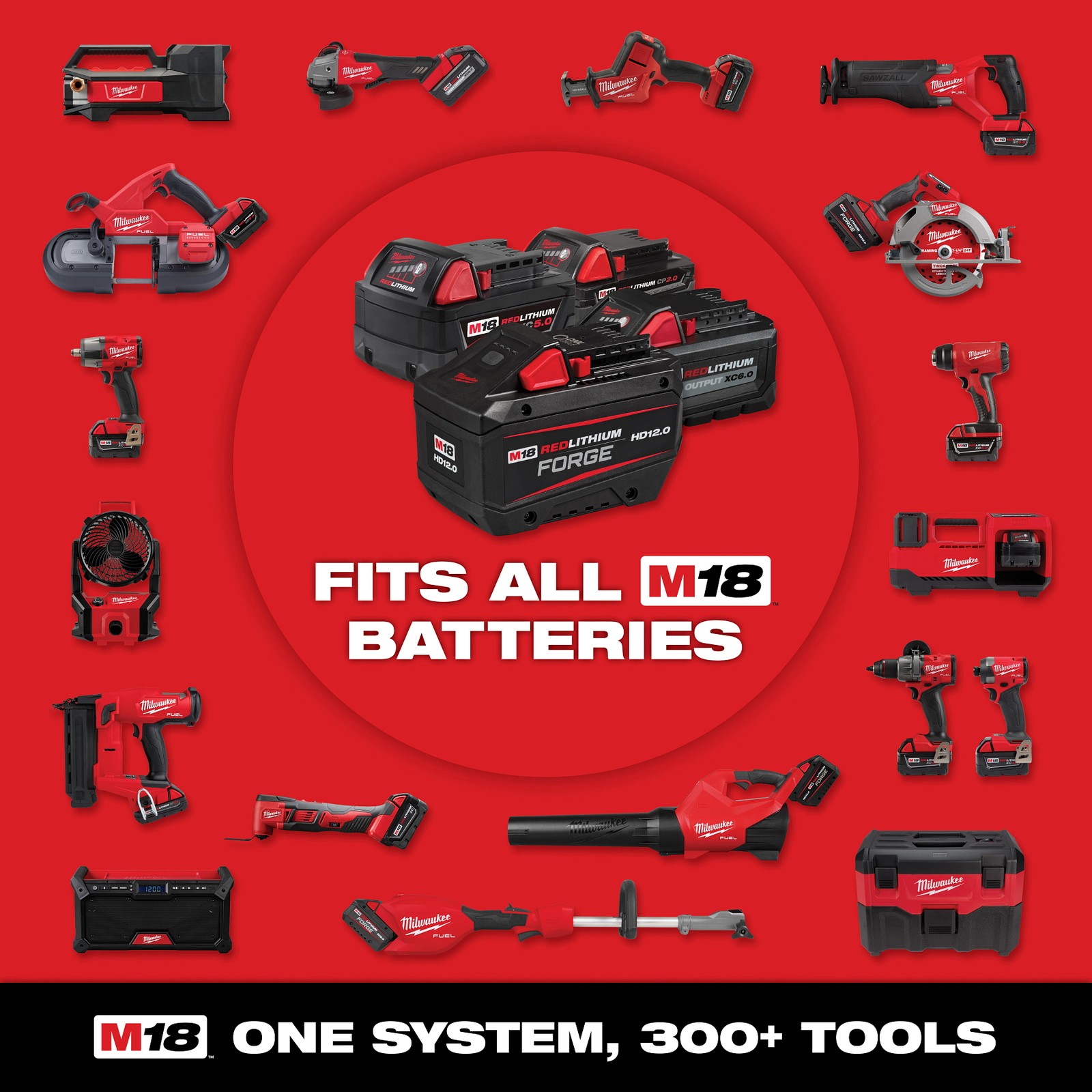 Milwaukee Tool 0821-20 M18 Brushless 18″ Fan Tool Only