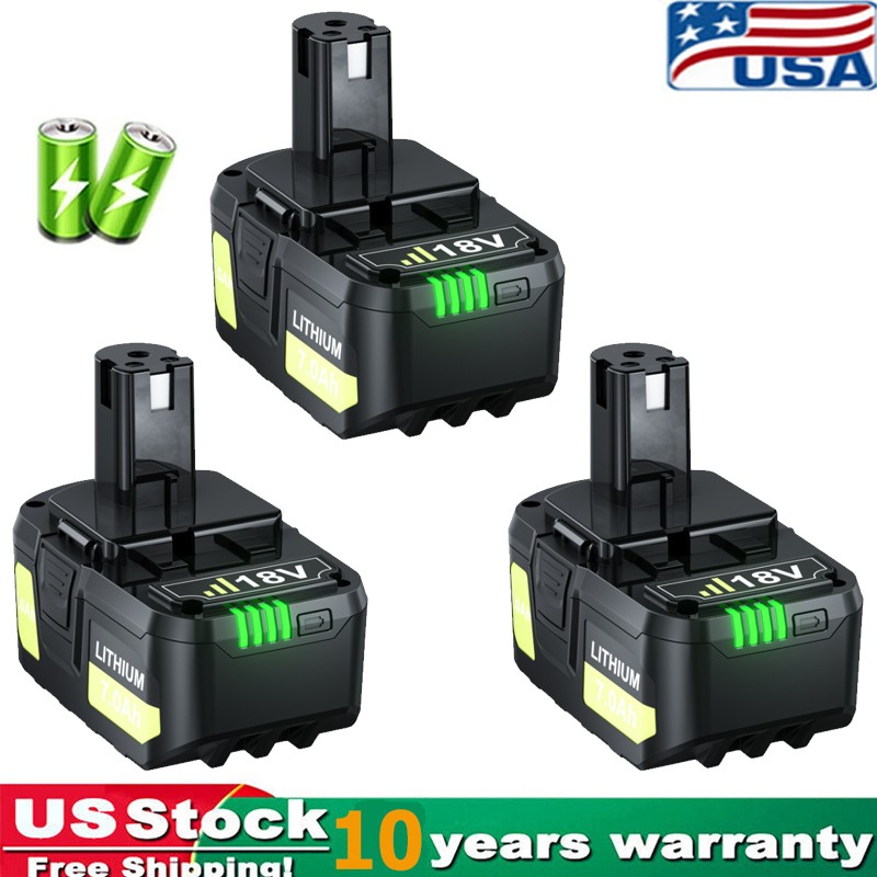 1~4x FOR Ryobi PBP005 ONE 18V Lithium-Ion 8.0 Ah Battery PBP007 Black Battery