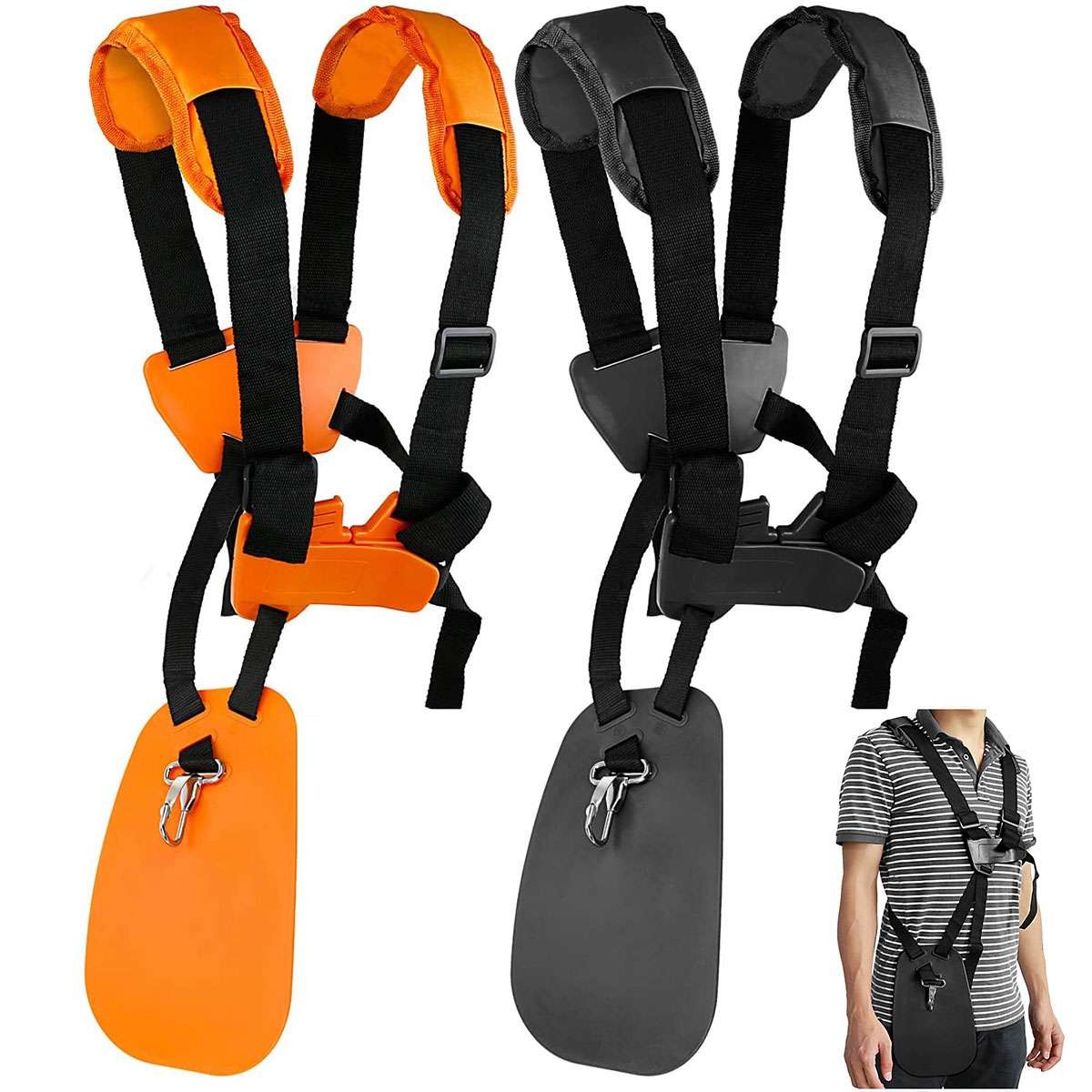 USA Double Shoulder Strimmer Padded Belt Harness Strap for Brush Cutter& Trimmer