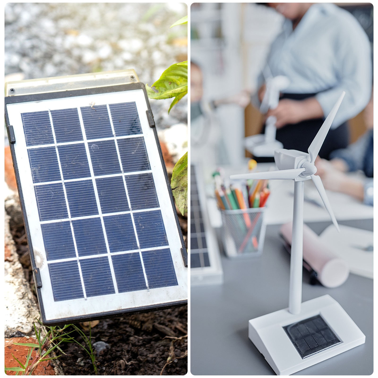 5 Pcs 5V 0.3W 60mA Mini Solar Panels with 2 Cable 68mm x 37mm