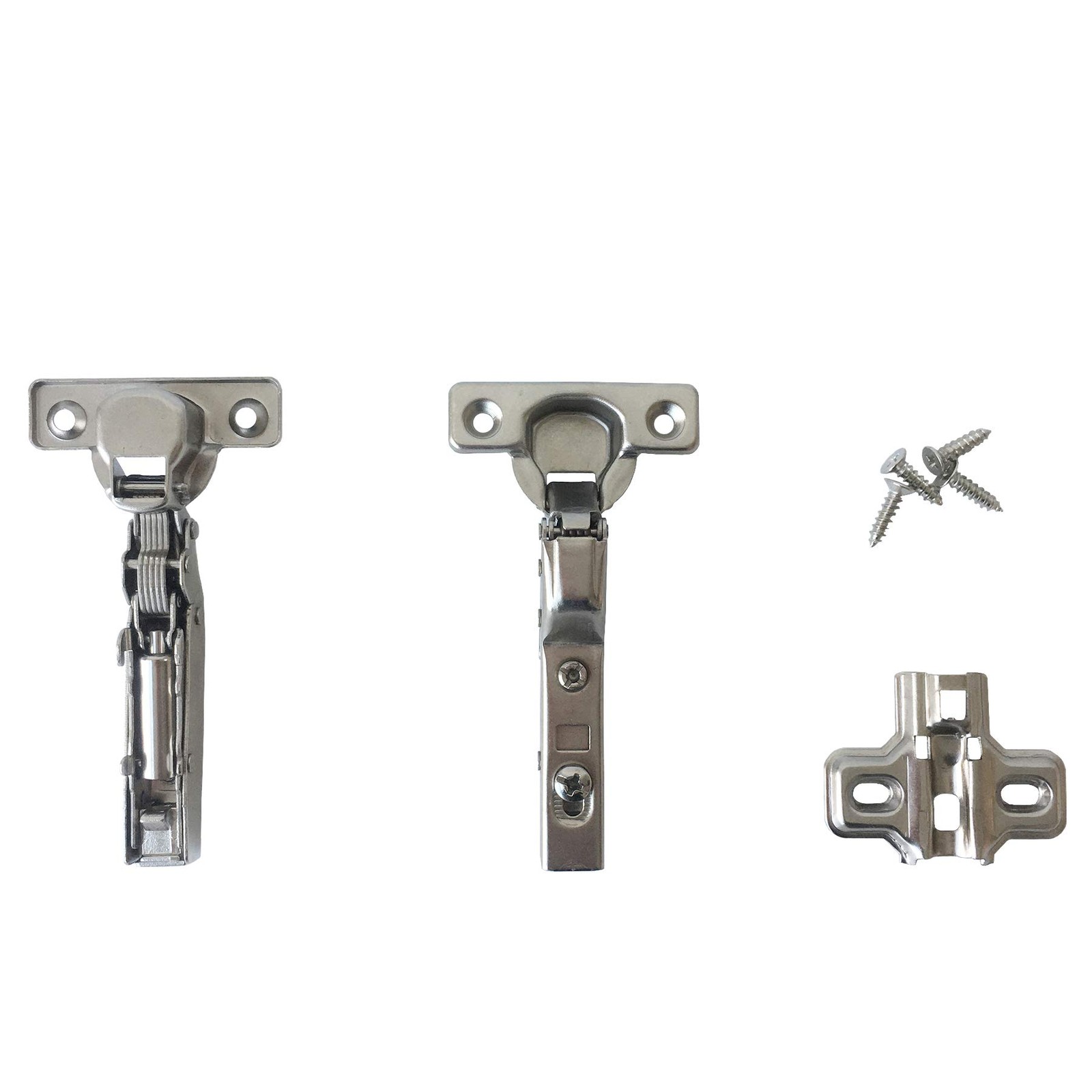 4 Pack 26mm 95 Degree Inset Soft Closing Hinges Clipon Cabinet Door