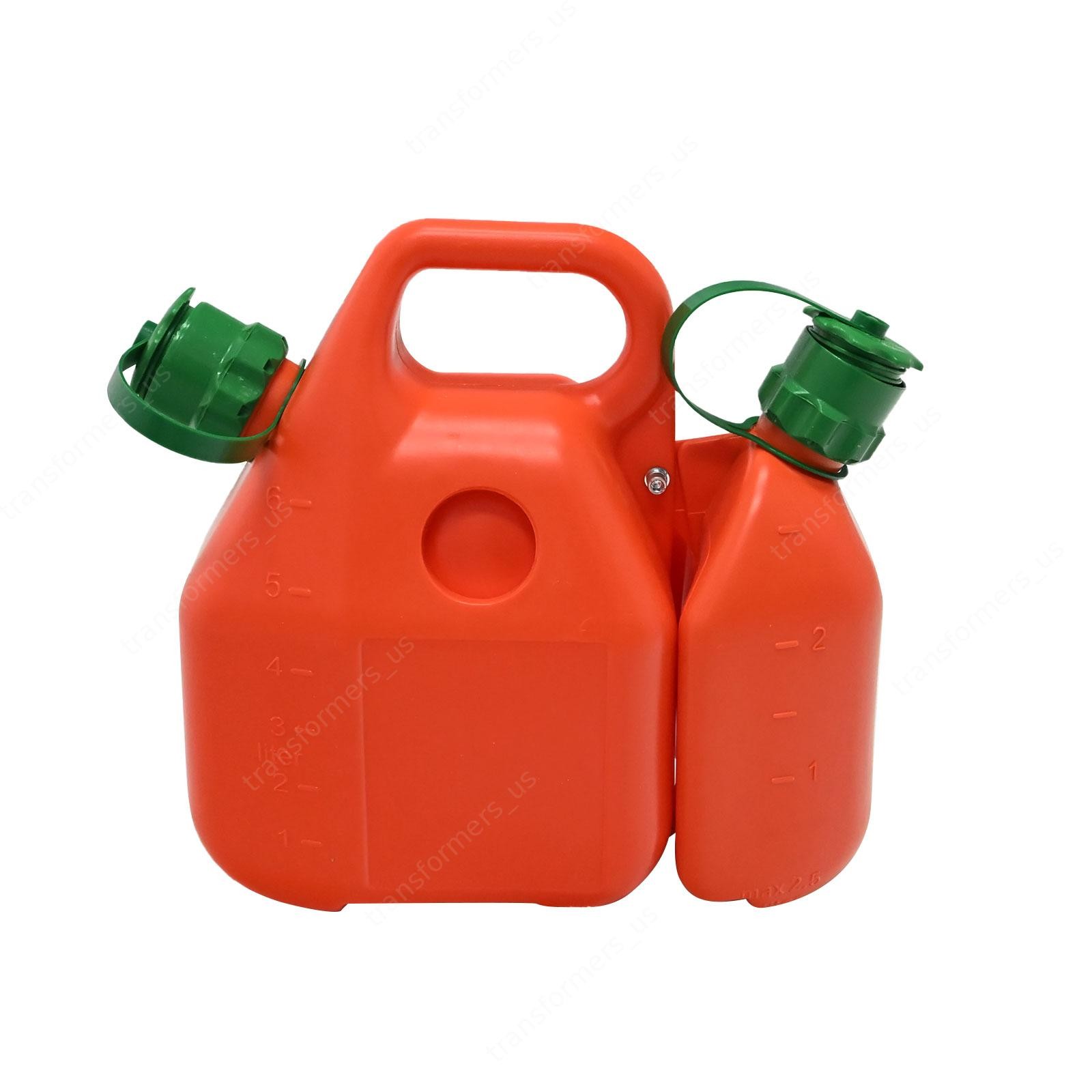 New 6L Gas + 2.5L Oil Dual Storage Fuel Can For Husqvarna Chainsaw Orange US