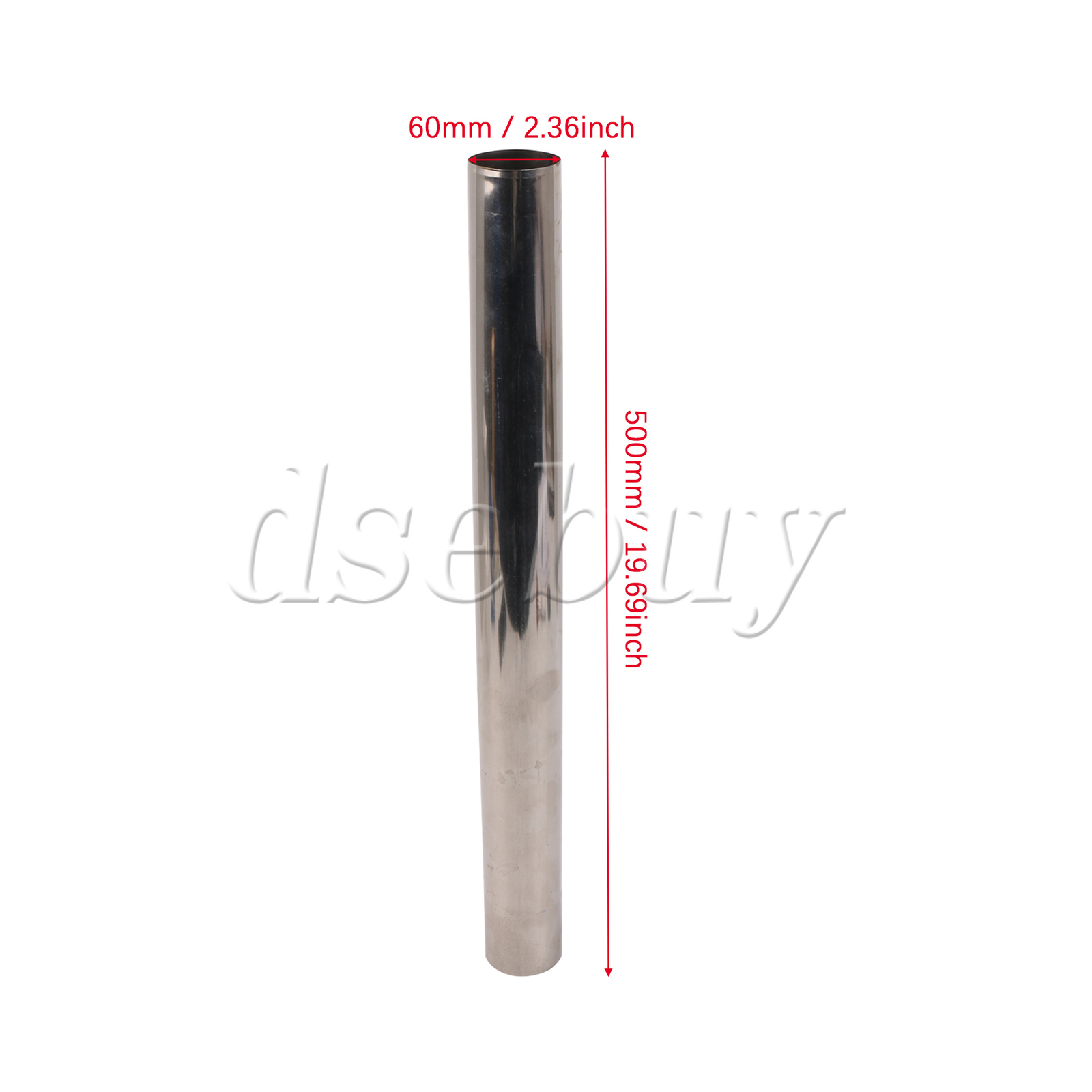 Stainless Steel Straight Tube Exhaust Pipe for Cars Modified 2.36″ Diameter
