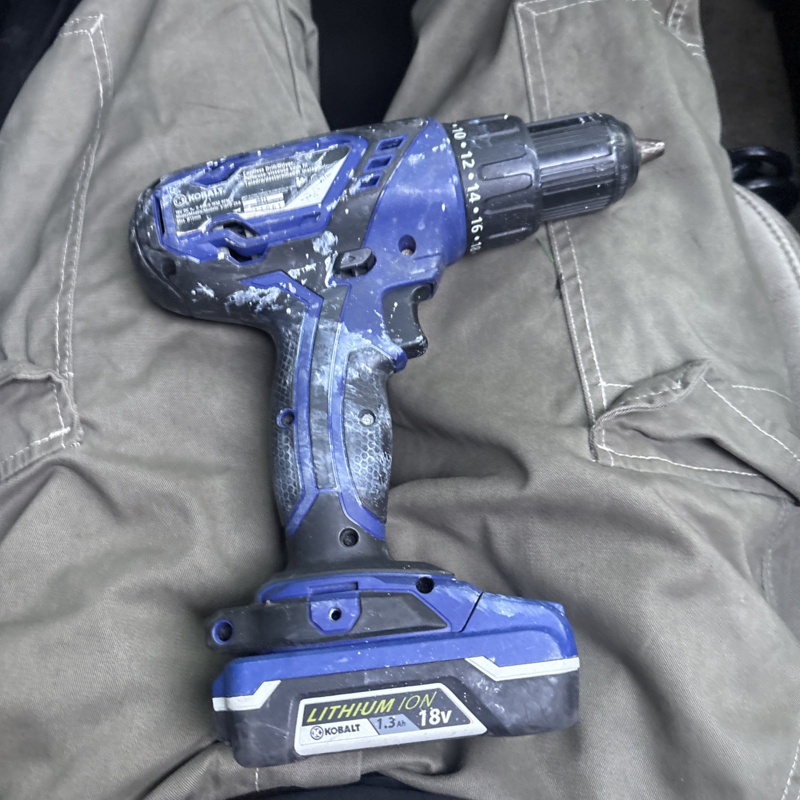 Kobalt 18V DRILL/DRIVER With 1.3 AH Battery. Tested And Working