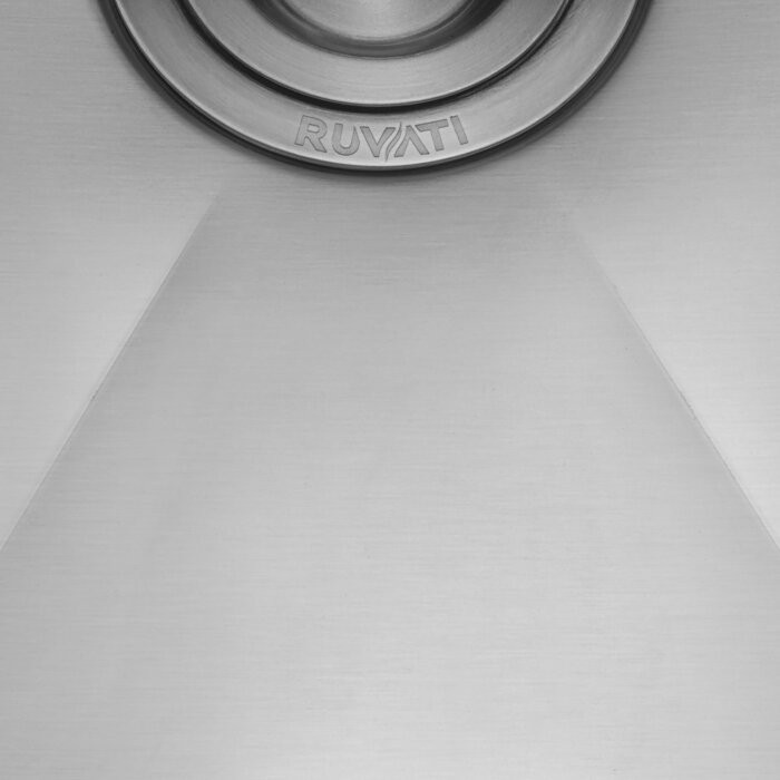 Ruvati 36″Undermount Slope Bottom Offset Drain Reversible Sink- RVH7497
