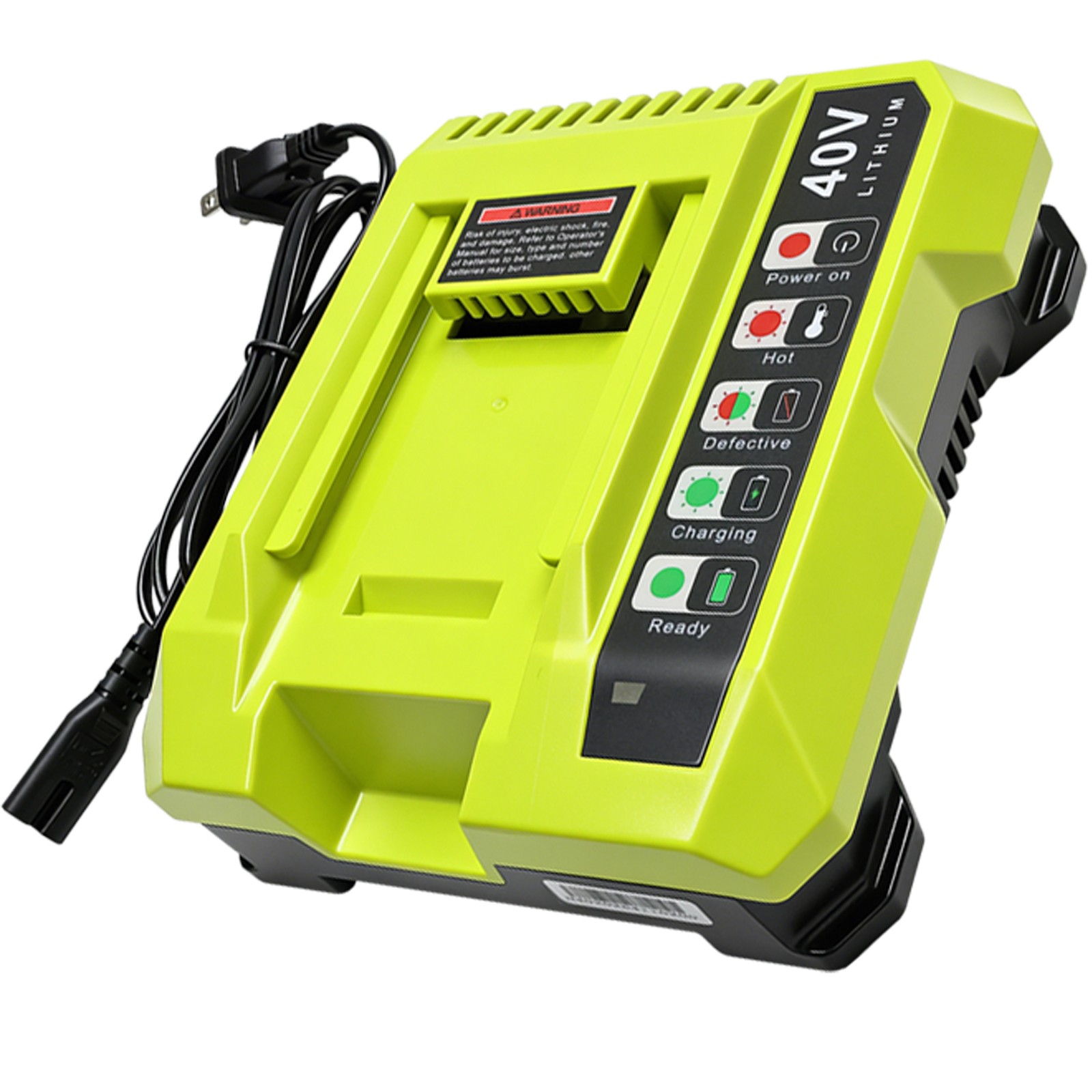 Rapid Charger For Ryobi 40V OP408VNM Lithium Battery OP406VNM OP40602 OP401 LED