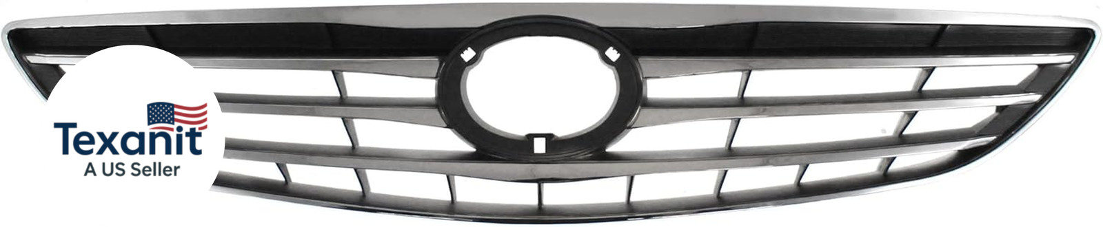 Aftermarket Grille Compatible with 2005-2006 Toyota Camry ABS Plastic Chrome She