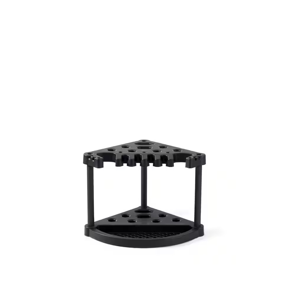 22 In. W X 21 In. H Shed Accessory Kit Compact Corner Tool Rack Black