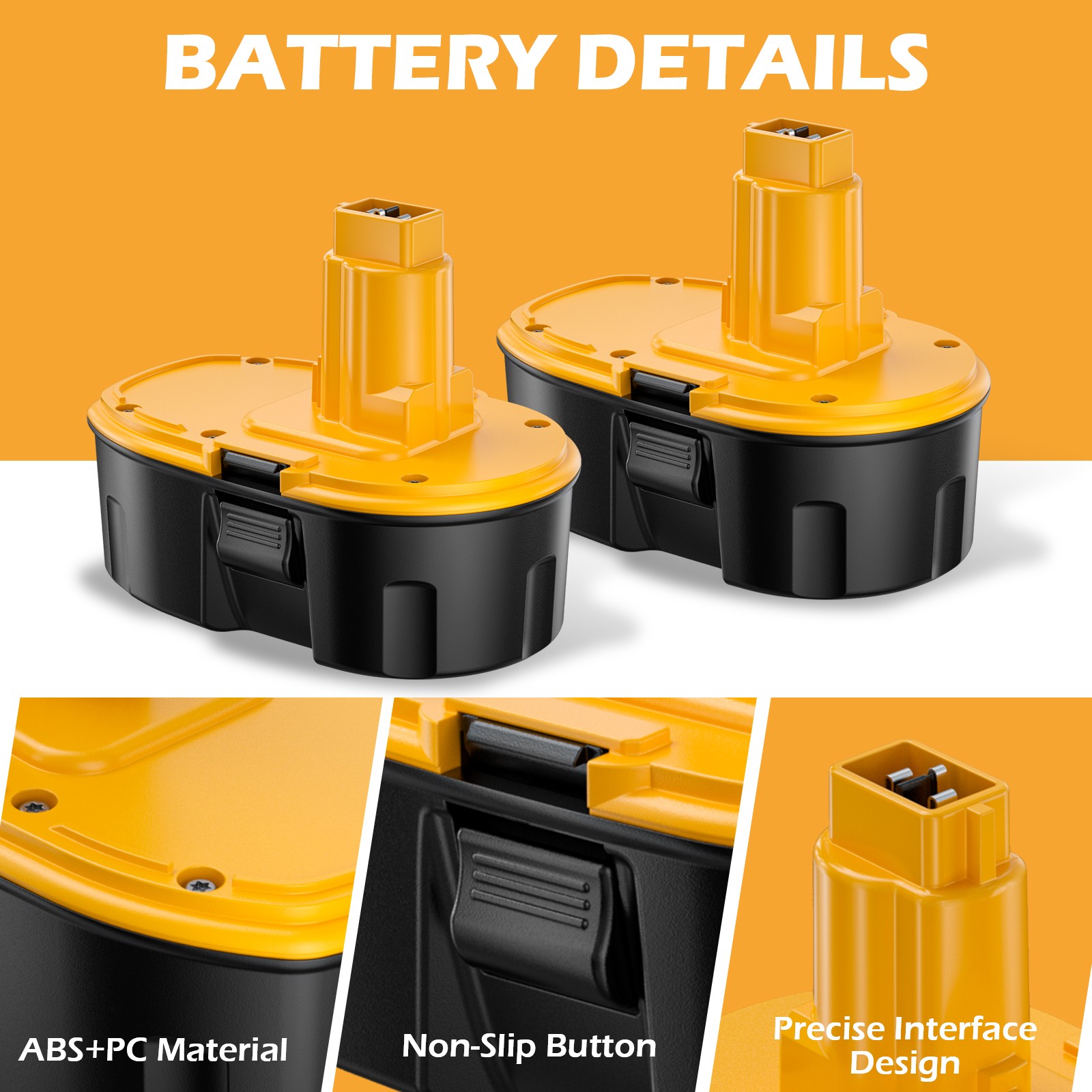 2X 7.0AH 18V for Dewalt 18V Battery DC9096-2 DC9096 DC9098 DC9099 DC9181 DC9180