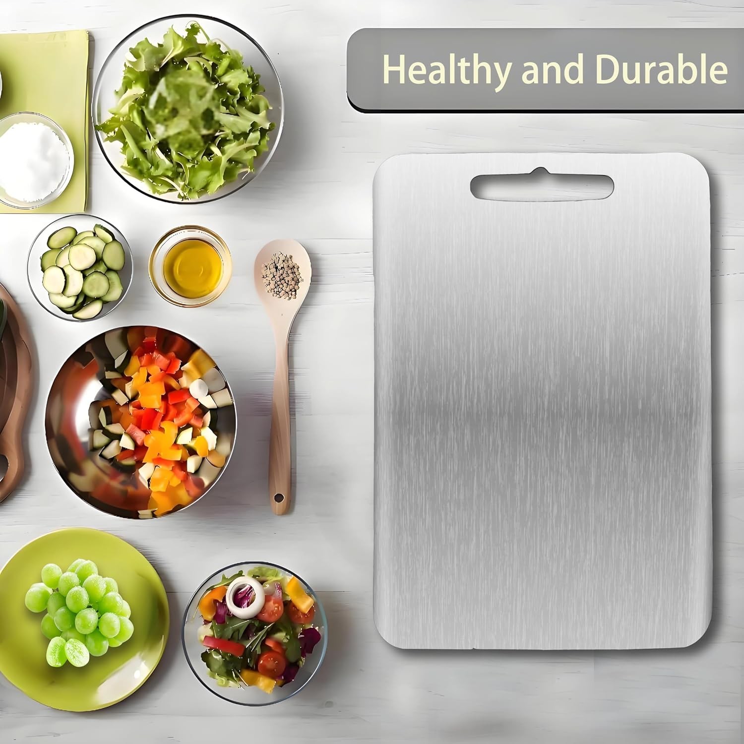Titanium Cutting Board for Kitchen,2 Pas Titanium Cutting Board–