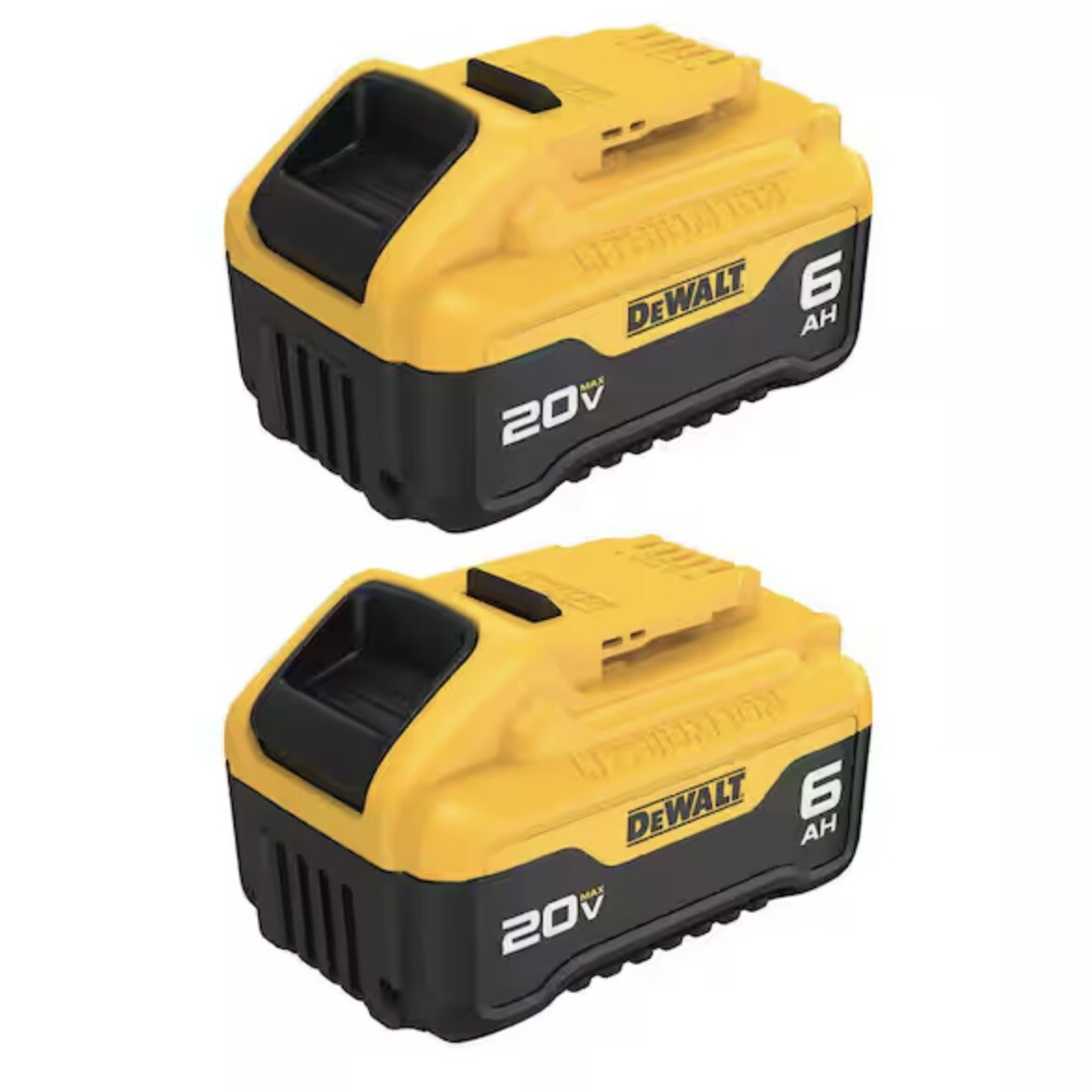 Genuine DeWalt DCB206-2 20V MAX 6Ah Lithium Ion Battery 2 Pack
