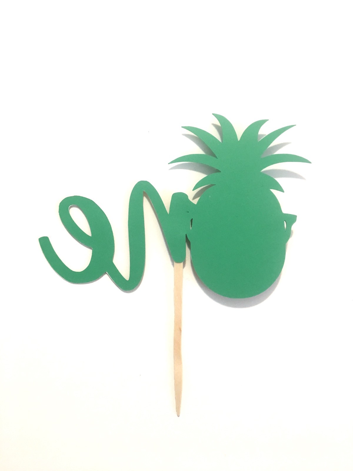 1 Pc One Pineapple First Birthday Boy Girl Gold Glitter Cake Topper