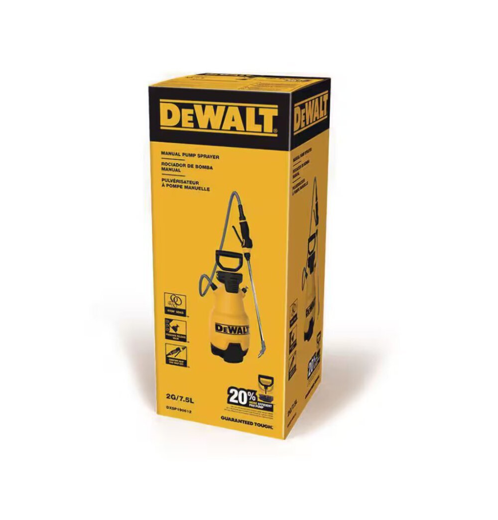 Dewalt 190612 2 Gal Manual Pump Sprayer New Gallon Garden Lawn Deck