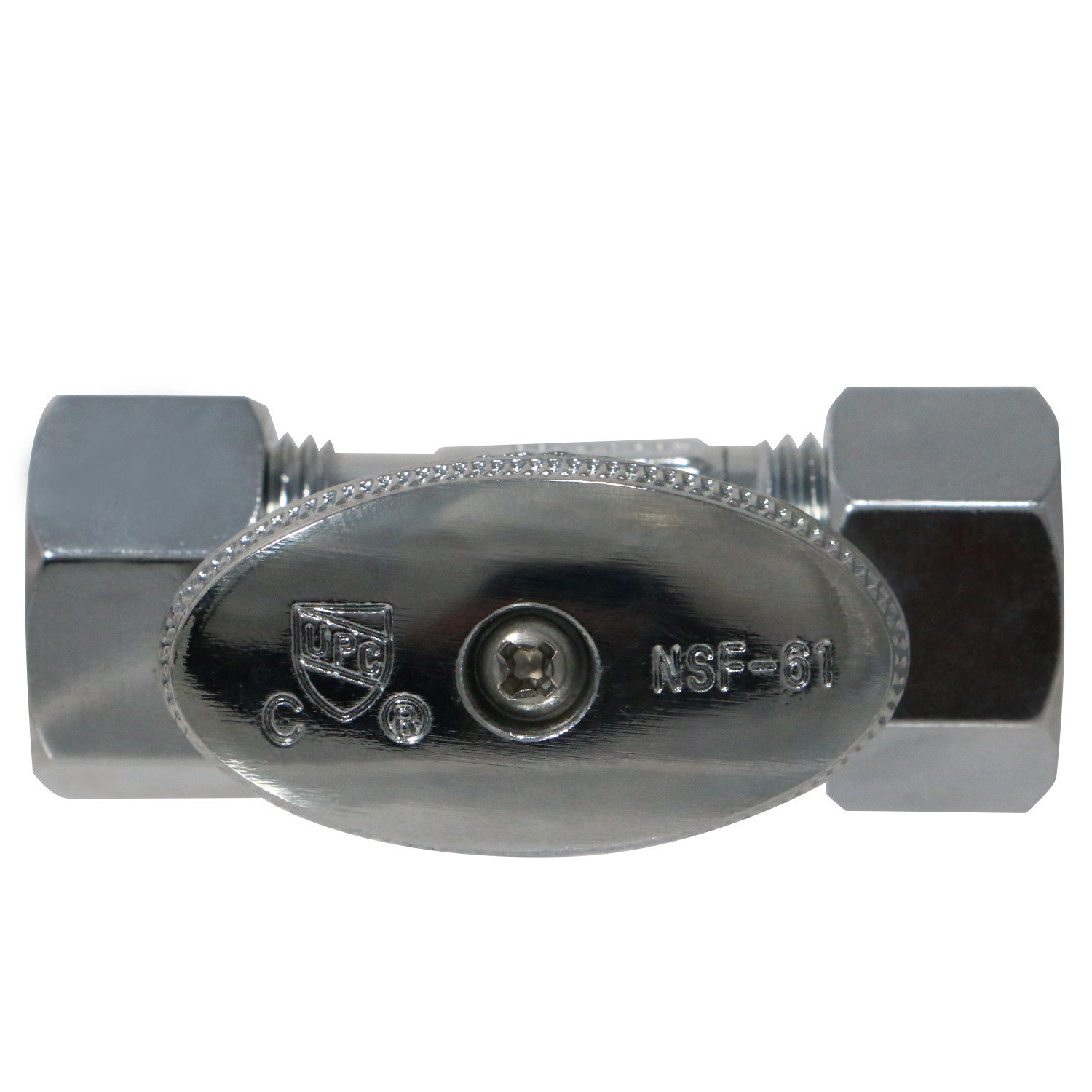 1) 5/8″ OD X 5/8″ OD COMPRESSION STRAIGHT BALL VALVE, 1/4 TURN, LEAD FREE BRASS