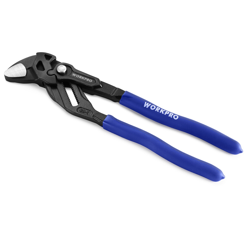 WORKPRO 10″ Plier Wrench Adjustable Parallel Smooth Jaw Pliers CR-V Construction