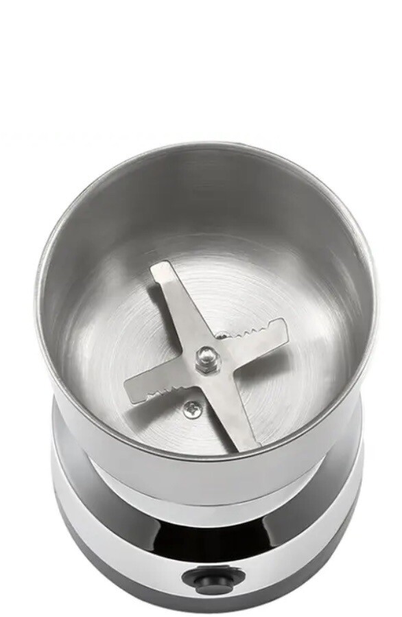 Electric Coffee Bean Grinder Nut Seed Grind Spice Crusher Mill Blender /Silver