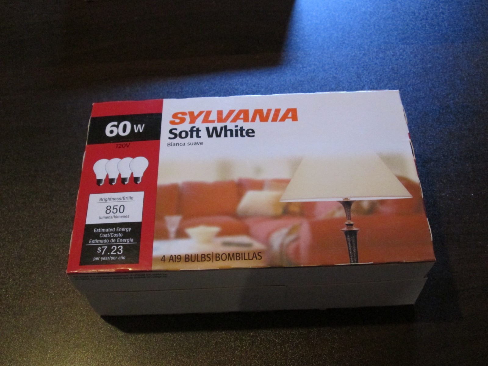 Sylvania 60W Soft White Light Bulbs 4-Pack Lot of 4 Total