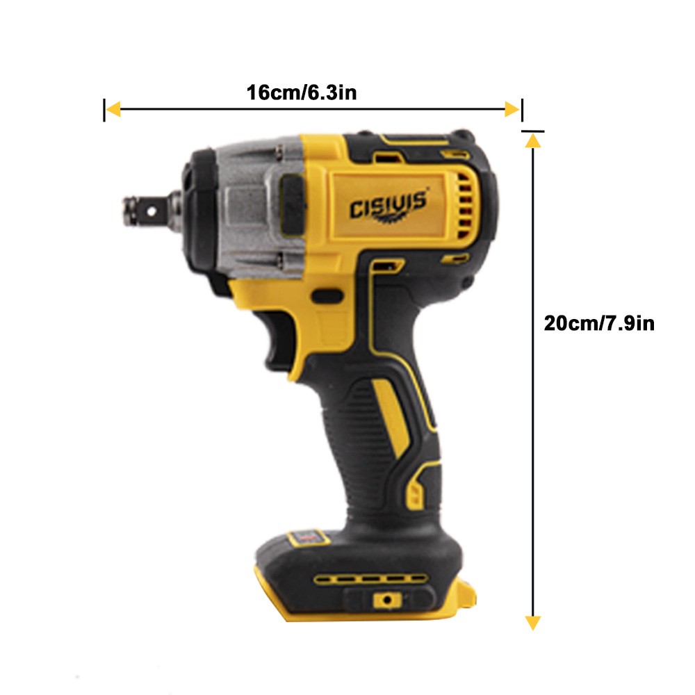 Brushless 1/2″ High-Torque Impact Wrench-Bare Tool For 20V DEWALT Battery