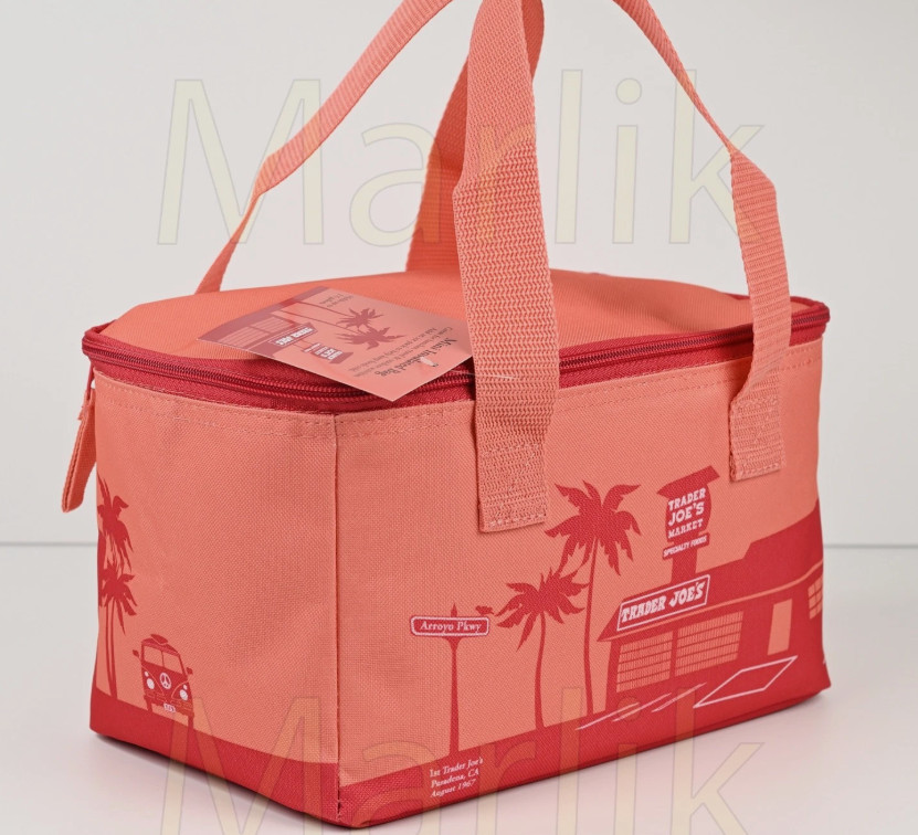 EACH Trader Joe’s PEACH Mini Insulated BAG /TOTE NEW RELEASE LIMITED IN HANDL11