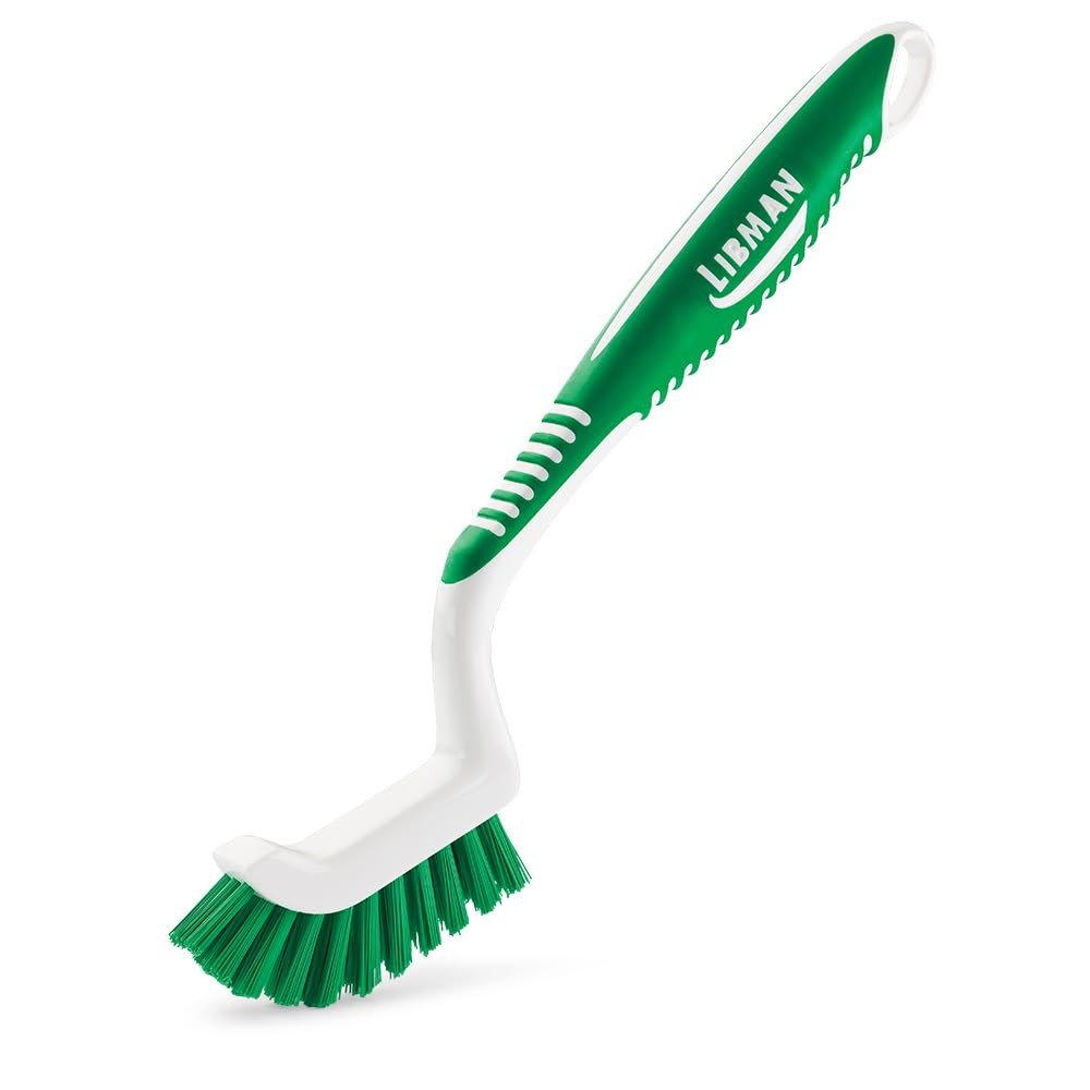 Libman 18 Tile and Grout Brush with Ergonomic Handle