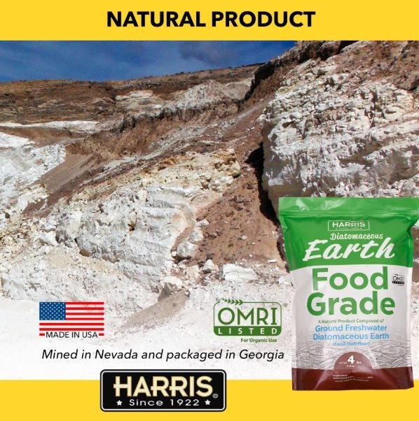 Diatomaceous Earth Powder OMRI Listed Organic Use 4lb Bag – Free Shipping