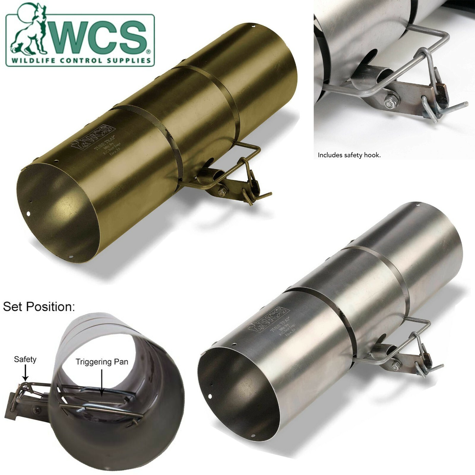 Authentic WCS Tube Traps – Squirrel Pest Control – Choose Model & Size Variation