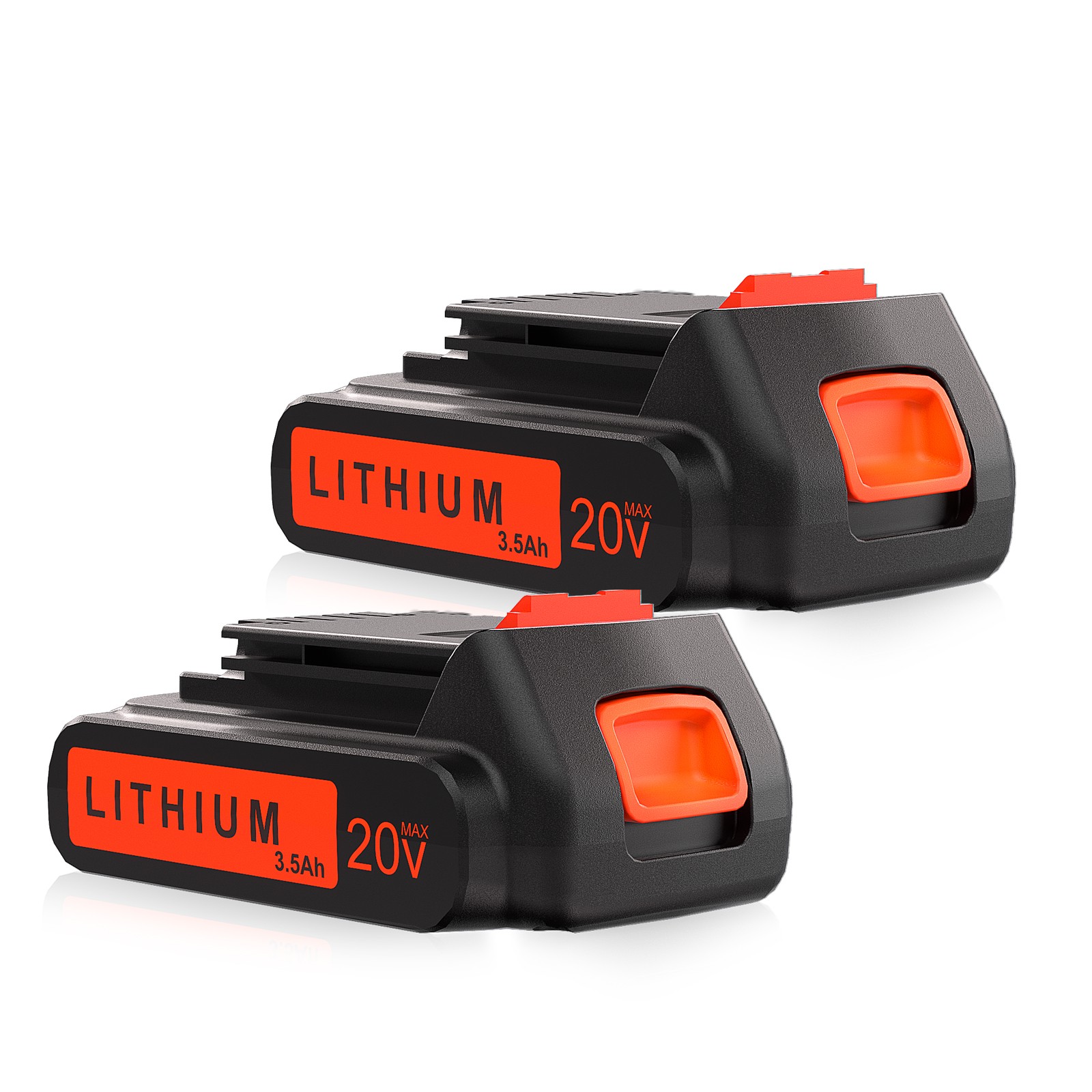 2Pack 20V Lithium-ion 3.5Ah Battery for BLACK&DECKER 20 Volt LBXR20 LBX2020 LB20