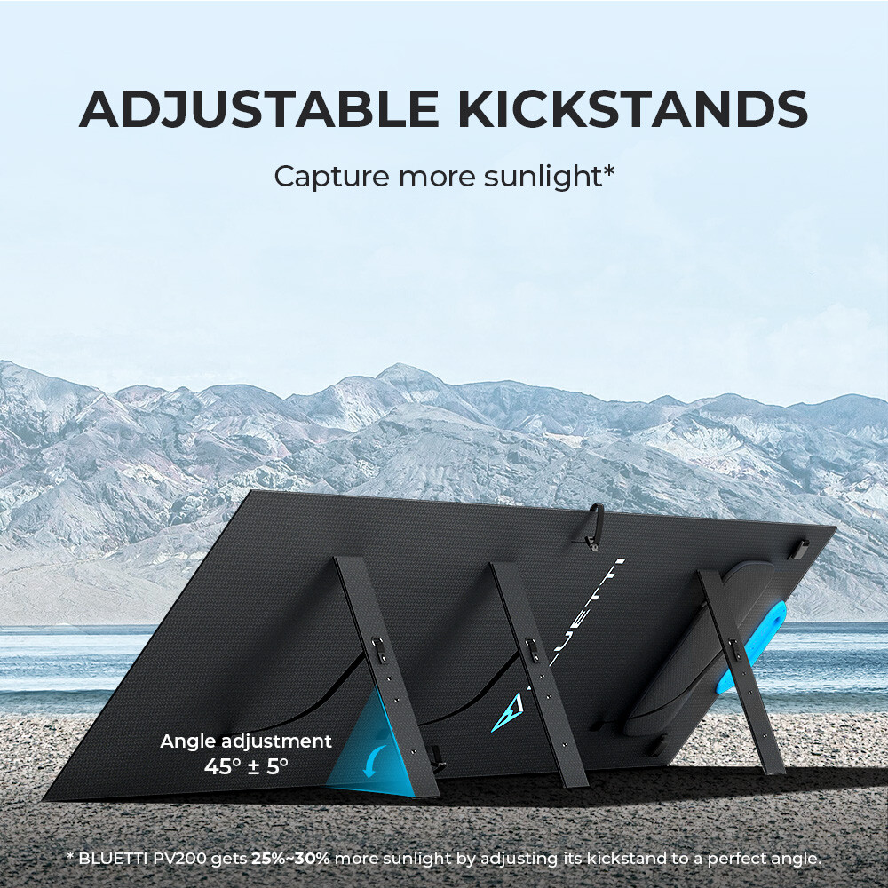 BLUETTI PV200 200W Foldable Solar Panel for Power StationMonocrystalline