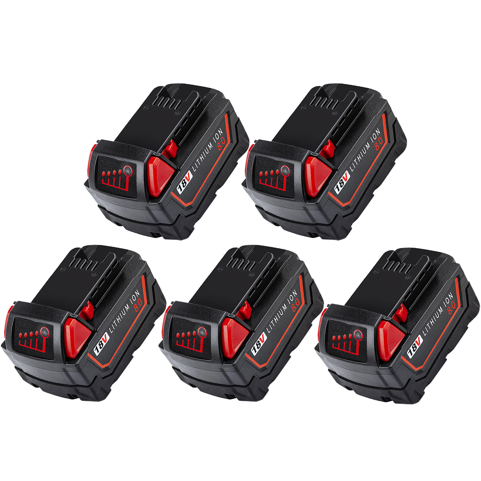 For Milwaukee For M18 8Ah Lithium Upgrade Capacity Battery 48-11-1880 48-11-1860