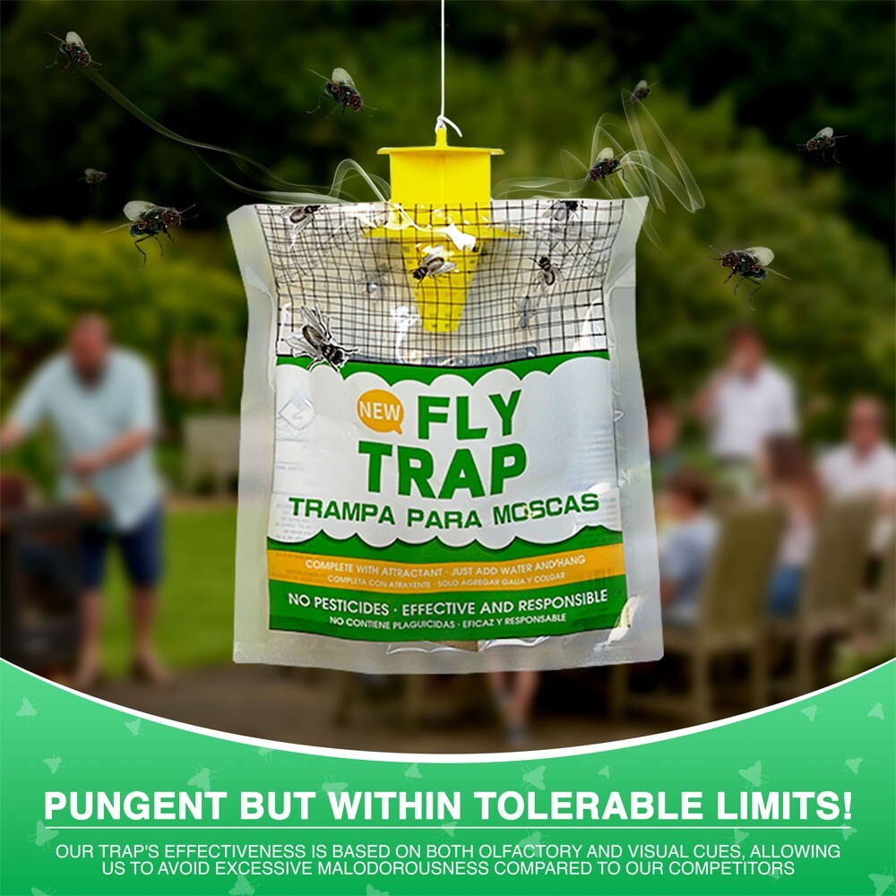 10 pack Outdoor Fly Traps – Disposable, Hanging Outdoor