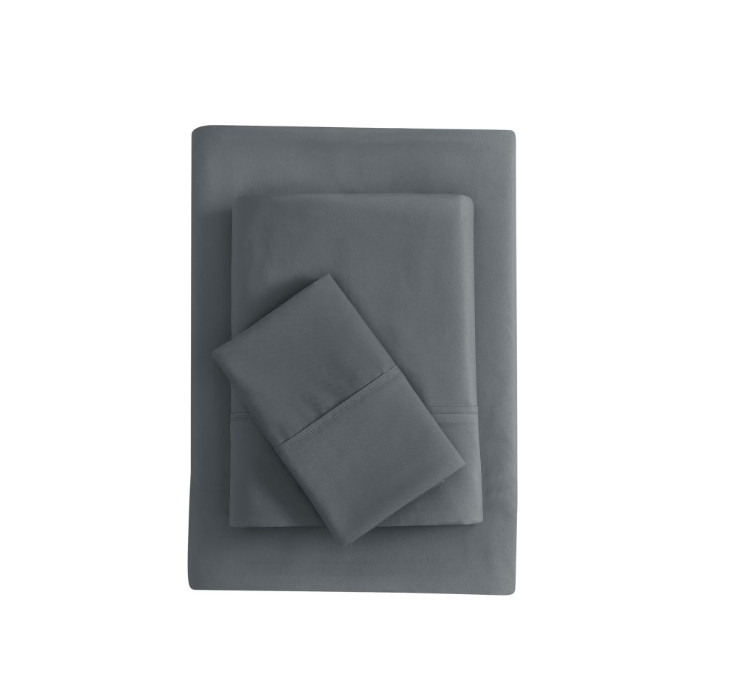 Mainstays Super Soft Brushed Microfiber Bed Sheet Set,Soothing Gray,Twin-XL, 3.