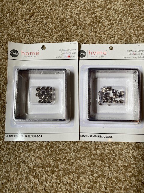 Dritz Home DIY Right Angle Corners Hardware Lot