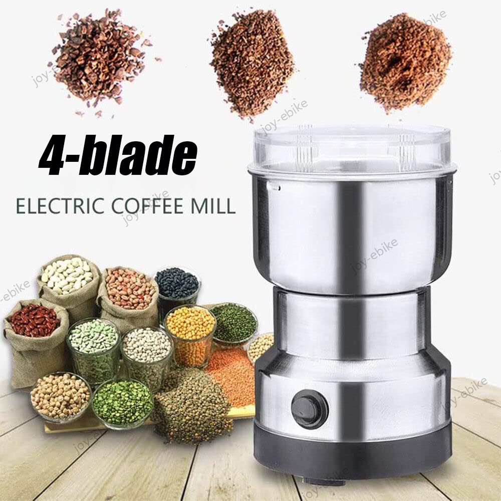 Min Electric Coffee Bean Grinder Nut Seed Herb Grind Spice Crusher Mill Blender