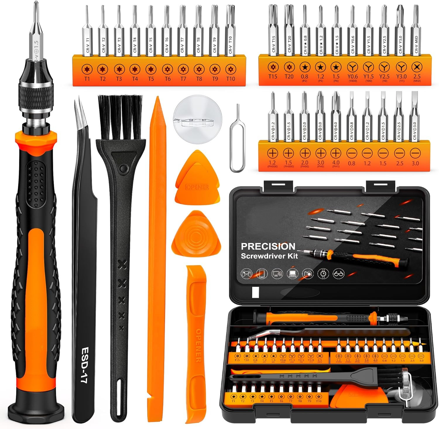 Cordless Mini Electric Screwdriver 5 Torque Magnetic Repair Kit for Phone Watch